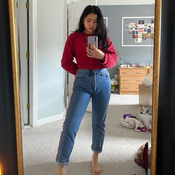 Levi’s 501 High Waist Crop Jean (Spectator Sport) - Picture 2 of 4